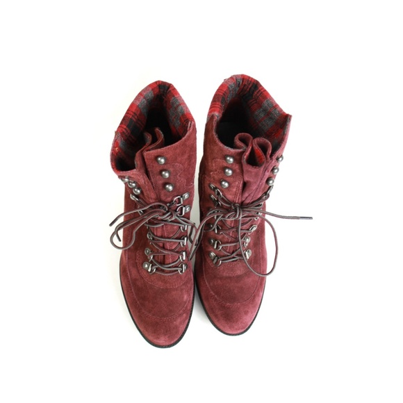 Nine West Abrial Suede Lace-Up Bootie Ankle Boots - Picture 5 of 7